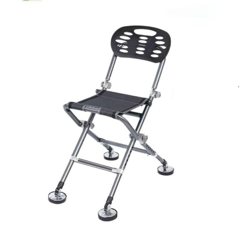 Уличное рыболовное кресло: вседорожный, складной, многофункциональный, платформа рыболовное кресло, портативный, регулируемое по высоте рыболовное сиденье темно-серого